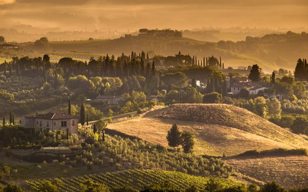 Où trouver une location de vacances en Toscane avec des cours de cuisine et des dégustations de vins ?